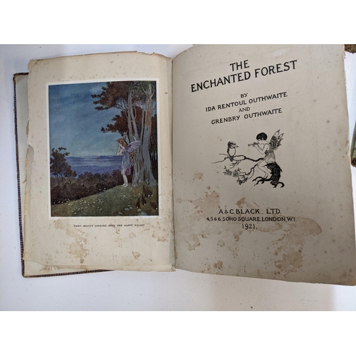 448 - A group of early 20th century books to include The Enchanted Forest illus. by Ida and Grenbry Rentou... 