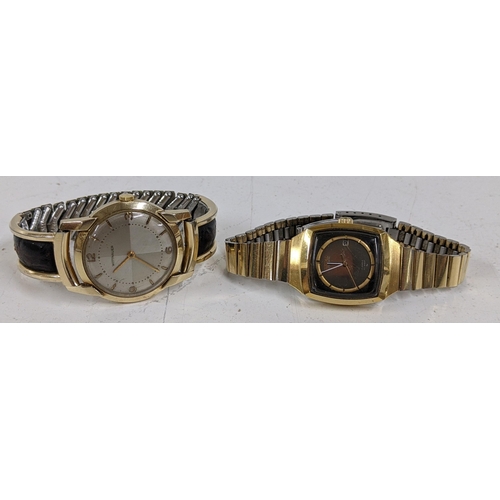 476 - A Wittnauer 10ct gold filled wristwatch and a Seiko gold plated wristwatch, Location:CAB1