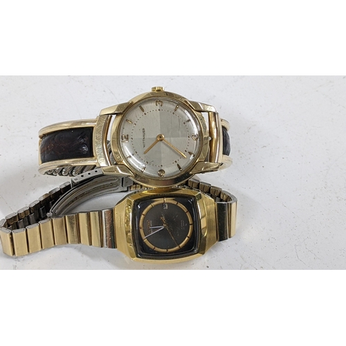 476 - A Wittnauer 10ct gold filled wristwatch and a Seiko gold plated wristwatch, Location:CAB1