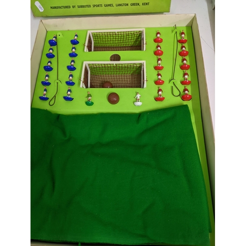 236 - A boxed vintage Subbuteo table soccer Continental Club edition, circa 1970, and a boxed Balyna magne... 