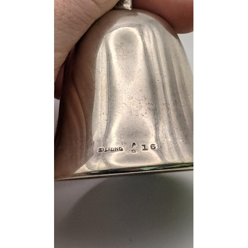 106 - A silver Quiché, together with a sterling silver bell, total wight 146.6g, Location: A4F