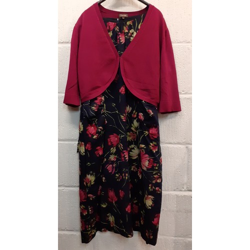 156 - A quantity of late 20th Century and later ladies clothing to include a Boden red dress with fuchsia ... 