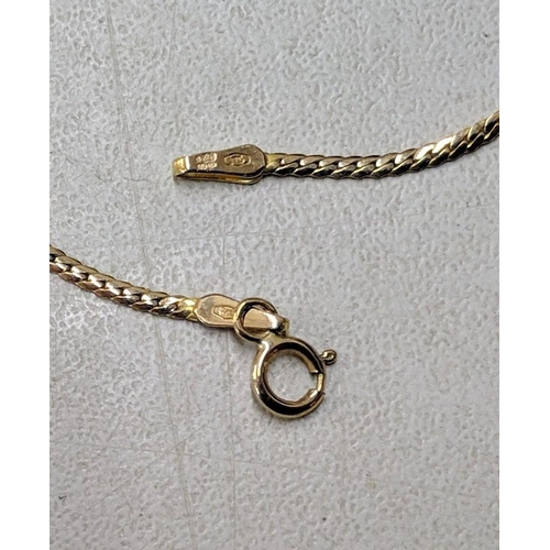 78 - A 9ct yellow and white gold necklace inset with seven diamonds 3.9 grams together with a 1985 Austra... 