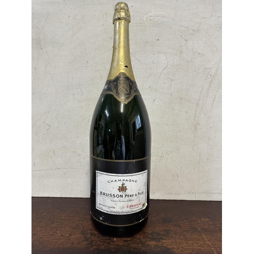 73 - A single methuselah bottle of Brusson Pere et fils Champagne 6 ltr
Location:G R1