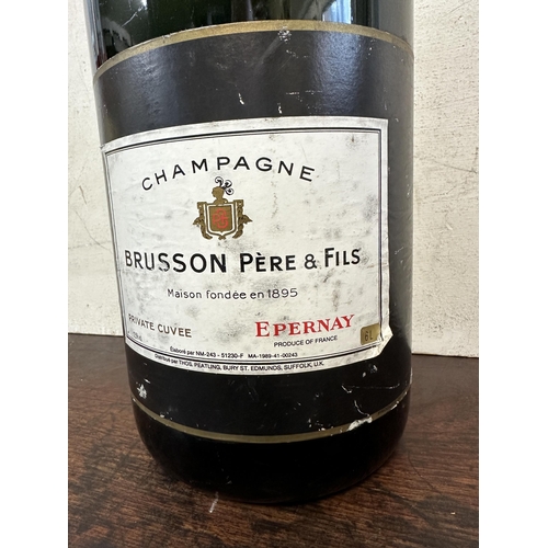 73 - A single methuselah bottle of Brusson Pere et fils Champagne 6 ltr
Location:G R1