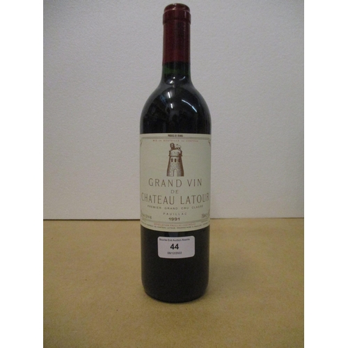 91 - A single bottle of Grand Vin de Chateau Latour, 1991, 750ml 
Location:C