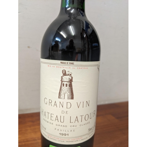 91 - A single bottle of Grand Vin de Chateau Latour, 1991, 750ml 
Location:C