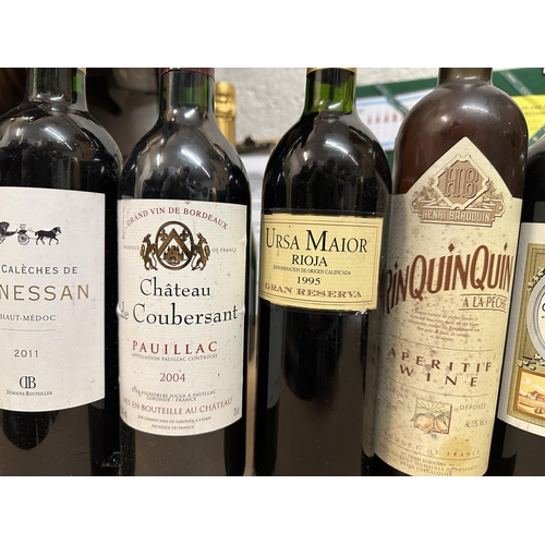 80 - 11 mixed bottles to include Malbec, Rioja, Pauillac
Location: Fire door (clear crate)