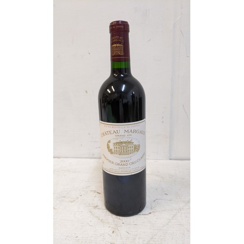 100 - One bottle of Chateau Margaux 2000 vintage Premier Grand Cru Classe, 75cl 
Location: G4.2