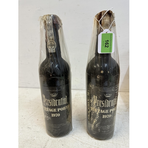 96 - Two bottles of Presidential vintage Port 
Location: G4.1