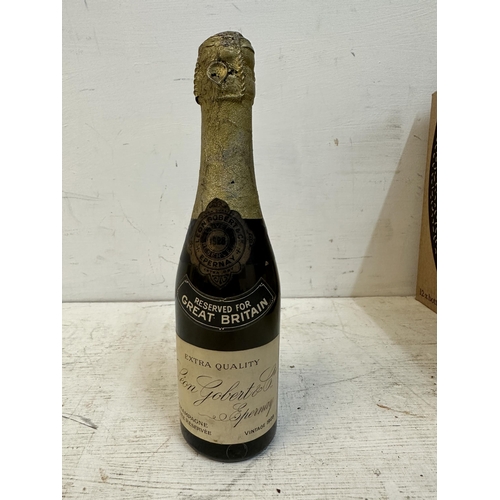 93 - One half bottle of Leon Gobert &Co Epernay Champagne 1928 vintage Location: G4.1