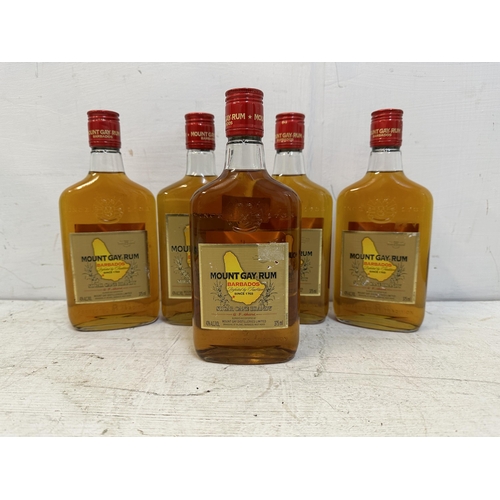 159 - Five bottles of Mount Gay Rum 5 x 365ml Location: G1.1.