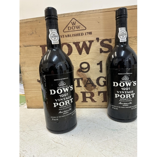 114 - Two bottles of Dows 1991 Vintage Port Location: G3.1