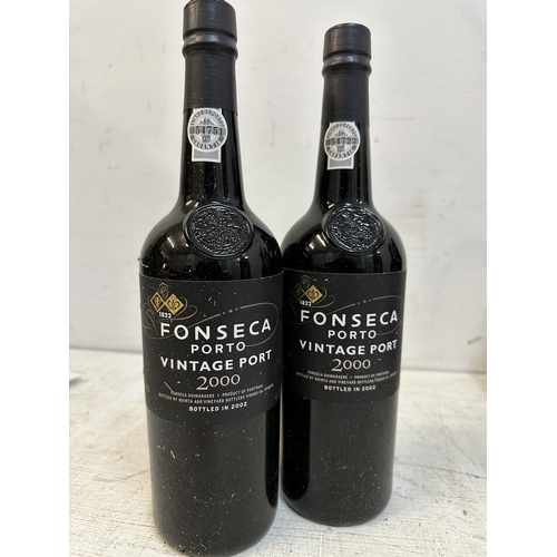 87 - Two bottles of Fonseca vintage Port 2000 Location: C