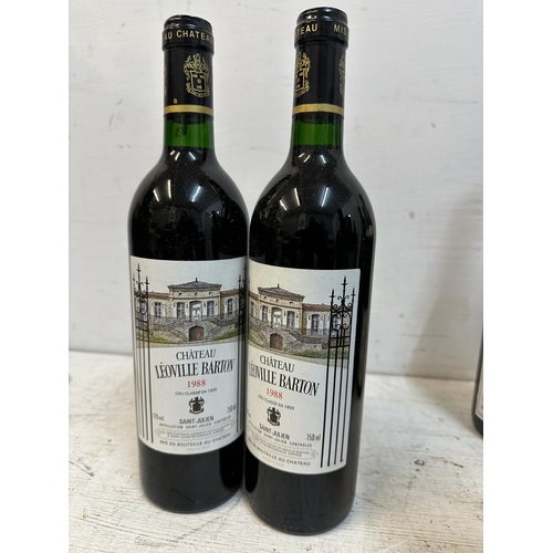 98 - Two bottles of Chateau Leoville Barton 1988 Location: G4.2