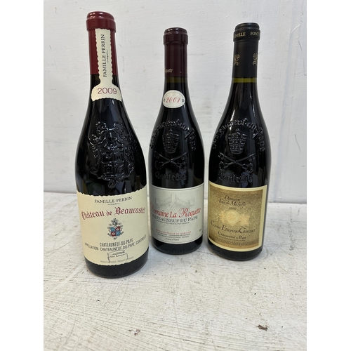 99 - Three bottles of Chateauneuf -du-Pape 2009, 2001, 2009 Location: G