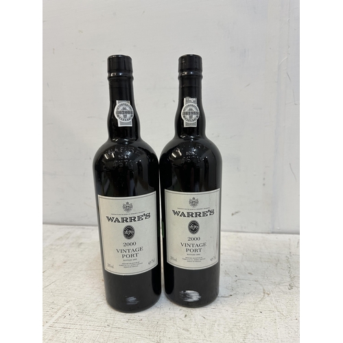 109 - Two  bottles of Warres vintage Port 2000 Location: G2.1