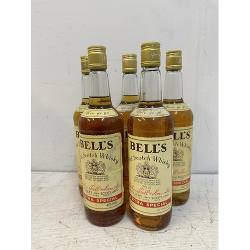 140 - Five bottles of Bells Old Scotch Whisky A/F, 5 x 75cl Location: G1.2