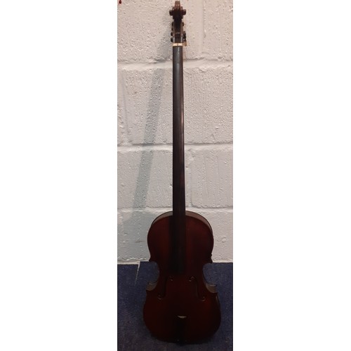 192 - A 19th Century Dulce et Fortis one string fiddle with long neck with bone peg A/F, total length 87cm... 