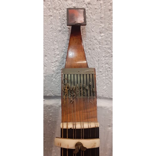 191 - An late 18th Century John Preston, London 10-string cittern A/F, stamped 'Preston Maker London' to t... 