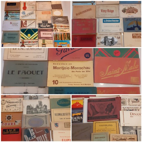 254 - A large quantity of 20th Century tourist picture postcard booklets to include France, Belgium, Luxem... 