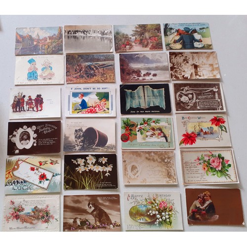 249 - Early to mid 20th Century postcards to include greetings cards, 'beauties', a Mabel Lucie Attwell co... 