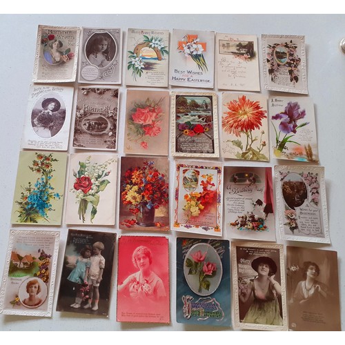 249 - Early to mid 20th Century postcards to include greetings cards, 'beauties', a Mabel Lucie Attwell co... 