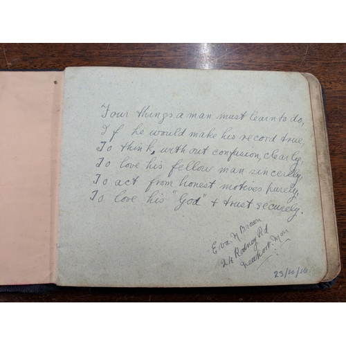 6 - An autograph book containing sketches, poems and prayers, 1916-1918, Location:CAB