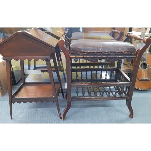 124 - A Victorian inlaid rosewood sewing table A/F and contents to include a quantity of wooden cotton ree... 