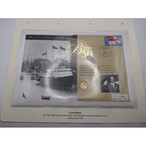 85 - United Kingdom - Elizabeth II (1952-2022), the 50th Anniversary of the Royal Yacht Britannia Gold Pr... 