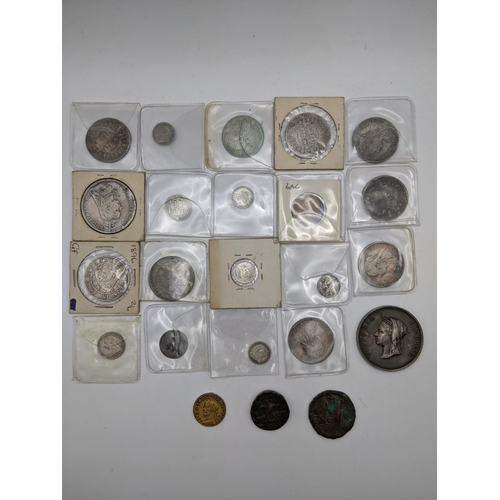 16 - Victoria silver coinage to include an 1889 crown, 1859 Gothic Florin, half crowns 1889-1891, 1896, 1... 