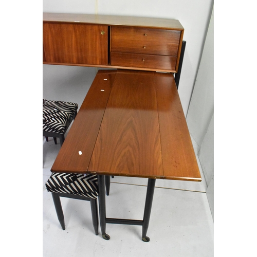 124 - A 1960s White & Newton rare combo teak unit designed by Arthur Edwards, consisting of a sideboard ha... 