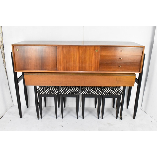 124 - A 1960s White & Newton rare combo teak unit designed by Arthur Edwards, consisting of a sideboard ha... 