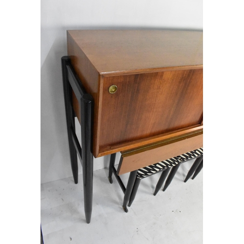 124 - A 1960s White & Newton rare combo teak unit designed by Arthur Edwards, consisting of a sideboard ha... 