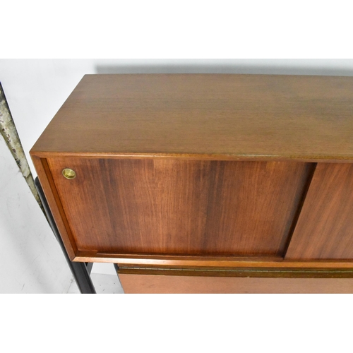 124 - A 1960s White & Newton rare combo teak unit designed by Arthur Edwards, consisting of a sideboard ha... 