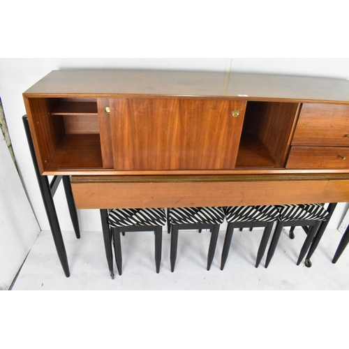 124 - A 1960s White & Newton rare combo teak unit designed by Arthur Edwards, consisting of a sideboard ha... 