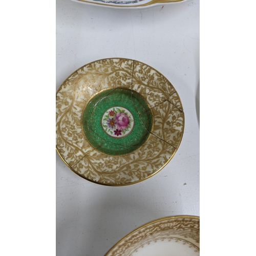 305 - Mixed ceramics to include Frank Haviland Limoges plates and bowls, together with George Jones Cresce... 