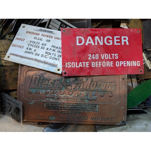 329 - Machine/mechanical labels and signs to include isolator switch sings, Danger signs and others
Locati... 