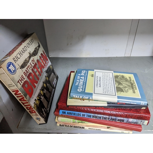 366 - A quantity of books mostly on the theme of Aviation to include a set of Action Stations books, The R... 