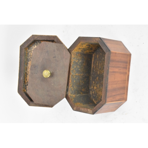 130 - Two boxes to include a 19th century Tunbridge ware box, the hinged lid depicting Brighton Pavilion w... 