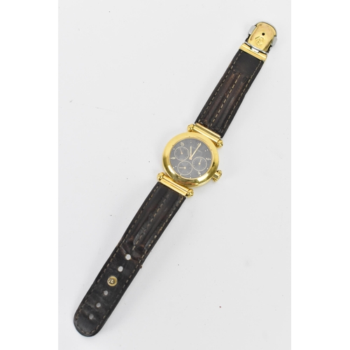 14 - A Philippe Charriol, quartz, gents, gold plated wristwatch, limited edition 1992 Christopher Columbu... 