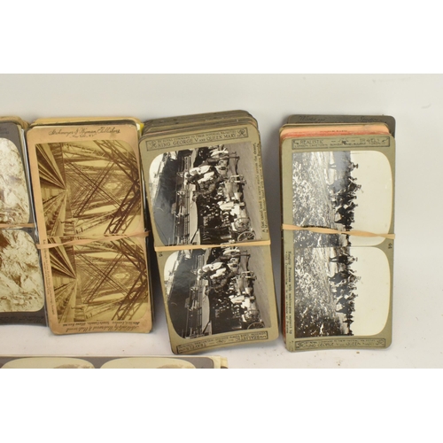 245 - A large collection of photographic stereoscopic cards mainly by Underwood & Underwood, Strohmeyer & ... 