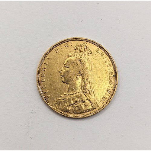 33 - United Kingdom - Victoria (1837-1901), Full Sovereign, dated 1891, Second Legend Jubilee Bust,