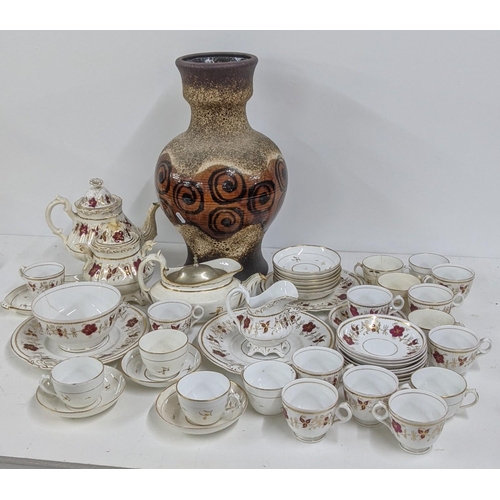 426 - A mixed lot to include a DB Germany pottery vase, together with a Victorian part tea service to incl... 