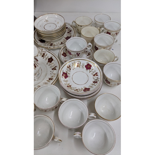 426 - A mixed lot to include a DB Germany pottery vase, together with a Victorian part tea service to incl... 