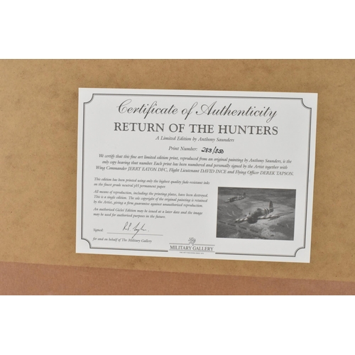 121 - Anthony Saunders - A signed limited edition print entitled 'Return Of The Hunters', numbered 283/350... 