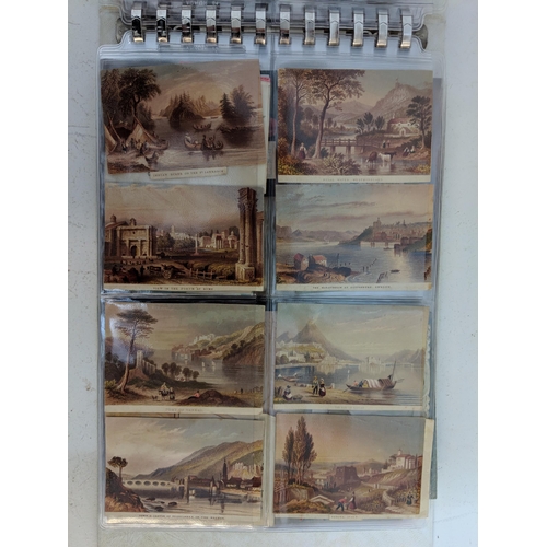 448 - Three postcard albums to include examples from the late 19th/early 20th century, also ones depicting... 