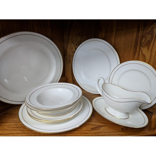 235 - A Royal Worcester fine bone china Contessa pattern eight-piece dinner set comprising a meat platter,... 