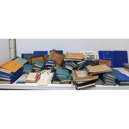 380 - A large quantity of Royal Air Force manuals for flying and air navigation, blank pilot's log book an... 