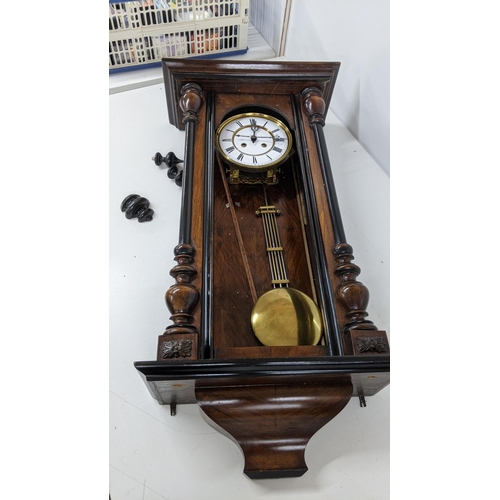 495 - A late 19th century 8-day Vienna wall clock A/F
Location:A3B